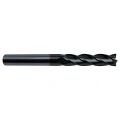 3/8 Dia. x 4 Overall Length 4-Flute Square End Solid Carbide SE End Mill-Round Shank-Center Cut-Super-A - Apex Tool & Supply