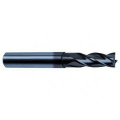 1/8 Dia. x 2 Overall Length 4-Flute Square End Solid Carbide SE End Mill-Round Shank-Center Cut-Super-A - Apex Tool & Supply