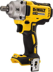 DeWALT - 1/2" Drive 20 Volt Mid-Handle Cordless Impact Wrench & Ratchet - 2,000 RPM, 0 to 3,100 BPM, 330 Ft/Lb Torque, Lithium-Ion Batteries Not Included - Apex Tool & Supply