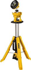 DeWALT - 20 Volts, 3000 Lumens, Cordless Work Light - Yellow, 11 hr Run Time - Apex Tool & Supply