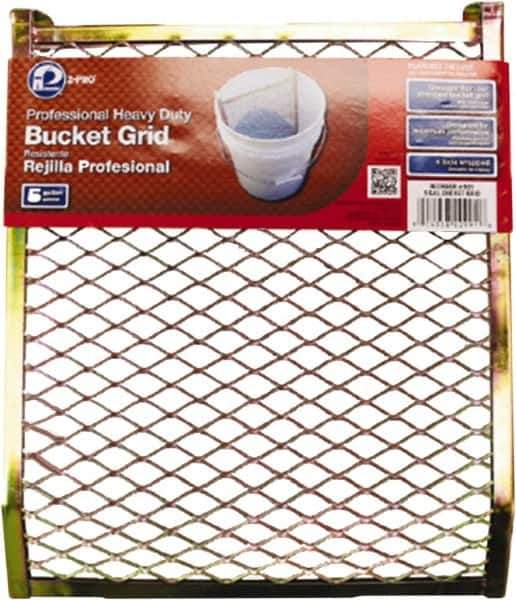 Premier Paint Roller - 5 Gal Compatible Paint Bucket Grid - 9" Roller Compatibility, Steel - Apex Tool & Supply