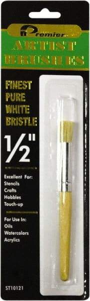 Premier Paint Roller - Stencil Brushes & Rollers Type: Stencil Brush Diameter (Inch): 1/2 - Apex Tool & Supply