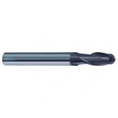 8mm Dia. - 63mm OAL 2 FL 30 Helix Firex Carbide Ball Nose End Mill - Apex Tool & Supply