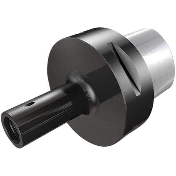 Iscar - Multimaster 32mm Camfix 32 Taper Shank Milling Tip Insert Holder & Shank - 45mm Projection, T12 Neck Thread, 18.3mm Nose Diam - Apex Tool & Supply