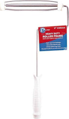 Premier Paint Roller - 9" Wide x 13" Long Heavy-Duty Birdcage Frame - Steel Frame, Plastic Handle - Apex Tool & Supply