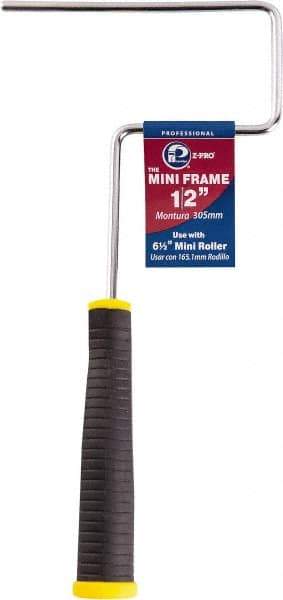 Premier Paint Roller - 6" Wide x 12" Long Mini Roller Frame - Steel Frame, Plastic Handle - Apex Tool & Supply