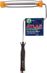 Premier Paint Roller - 9" Wide x 13-1/2" Long Heavy-Duty Birdcage Frame - Steel Frame, Plastic Handle - Apex Tool & Supply