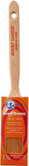 Premier Paint Roller - 1-1/2" Oval Polyester Sash Brush - 2-1/2" Bristle Length, 7" Wood Sash Handle - Apex Tool & Supply