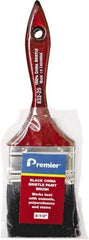 Premier Paint Roller - 2-1/2" Flat China Bristle General Purpose Paint Brush - 2-1/4" Bristle Length, 6" Wood Beavertail Handle - Apex Tool & Supply