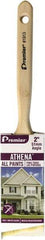 Premier Paint Roller - 2-1/2" Angled Polyester/Natural Angular Brush - 2" Bristle Length, 7" Wood Sash Handle - Apex Tool & Supply