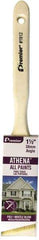 Premier Paint Roller - 1-1/2" Angled Polyester/Natural Angular Brush - 2-1/4" Bristle Length, 6-3/4" Wood Sash Handle - Apex Tool & Supply