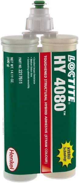 Loctite - 400 g Dual Cartridge Two Part Adhesive - 5 to 10 min Working Time, 302°F - Apex Tool & Supply