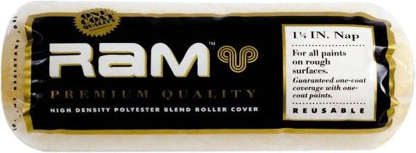 Premier Paint Roller - 1-1/4" Nap, 9" Wide Paint Roller Cover - Extra-Rough Texture, Polyester - Apex Tool & Supply