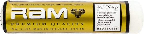 Premier Paint Roller - 1/4" Nap, 9" Wide Paint Roller Cover - Smooth Texture, Polyester - Apex Tool & Supply