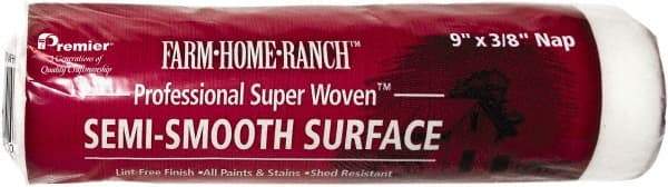 Premier Paint Roller - 3/8" Nap, 9" Wide Paint Roller Cover - Semi-Smooth Texture, Woven & Polyester - Apex Tool & Supply
