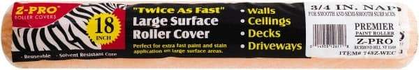 Premier Paint Roller - 3/4" Nap, 18" Wide Paint Roller Cover - Rough Texture, Polyester - Apex Tool & Supply