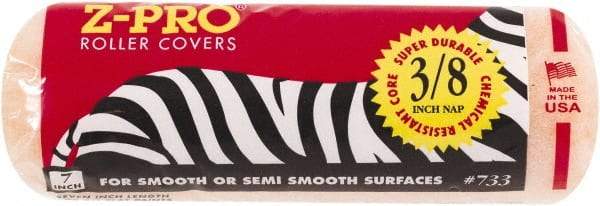 Premier Paint Roller - 3/8" Nap, 7" Wide Paint Roller Cover - Semi-Smooth Texture, Polyester - Apex Tool & Supply