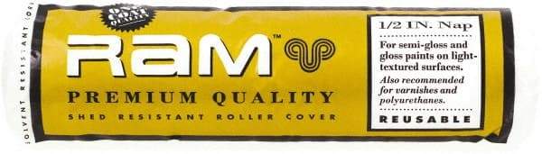 Premier Paint Roller - 1/2" Nap, 9" Wide Paint Roller Cover - Semi-Rough Texture, Polyester - Apex Tool & Supply