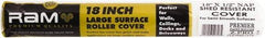 Premier Paint Roller - 1/2" Nap, 18" Wide Paint Roller Cover - Semi-Rough Texture, Polyester - Apex Tool & Supply