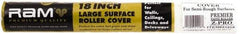 Premier Paint Roller - 3/8" Nap, 18" Wide Paint Roller Cover - Semi-Smooth Texture, Polyester - Apex Tool & Supply