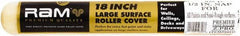 Premier Paint Roller - 1/2" Nap, 18" Wide Paint Roller Cover - Semi-Rough Texture, Polyester - Apex Tool & Supply