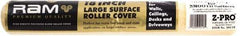 Premier Paint Roller - 1/4" Nap, 18" Wide Paint Roller Cover - Smooth Texture, Polyester - Apex Tool & Supply