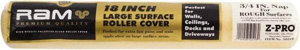 Premier Paint Roller - 3/4" Nap, 18" Wide Paint Roller Cover - Rough Texture, Polyester - Apex Tool & Supply