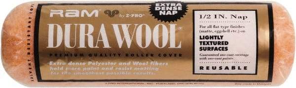 Premier Paint Roller - 1/2" Nap, 9" Wide Paint Roller Cover - Semi-Rough Texture, Polyester - Apex Tool & Supply
