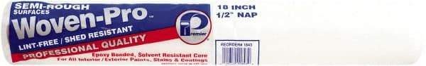 Premier Paint Roller - 1/2" Nap, 18" Wide Paint Roller Cover - Semi-Rough Texture, Polyester - Apex Tool & Supply