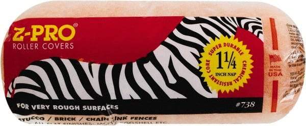 Premier Paint Roller - 1-1/4" Nap, 9" Wide Paint Roller Cover - Extra-Rough Texture, Polyester - Apex Tool & Supply