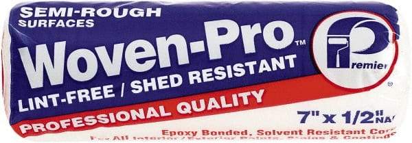 Premier Paint Roller - 1/2" Nap, 7" Wide Paint Roller Cover - Semi-Rough Texture, Woven - Apex Tool & Supply