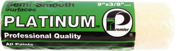 Premier Paint Roller - 3/8" Nap, 9" Wide Paint Roller Cover - Semi-Smooth Texture, Polyester - Apex Tool & Supply