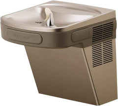 ELKAY - 8 GPH Cooling Capacity Barrier Free Wall Mounted Water Cooler & Fountain - Vinyl Cabinet, 20 to 100 psi, 115 Volts, 370 Watts, 4.0 Full Load Amperage, 0.5 hp, Copper - Apex Tool & Supply