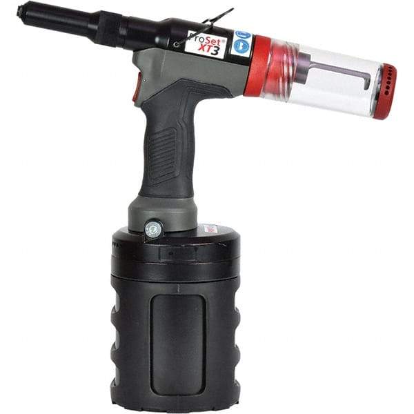 STANLEY Engineered Fastening - 5/32 to 1-1/2" Capacity, Air Riveter - 5.77 CFM, 1" Long Stroke, 1/4 NPT Inlet, Industrial Duty - Apex Tool & Supply