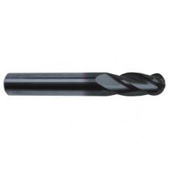 1/4" Dia. - 2-1/2" OAL - 30 Helix Super-A CBD Ball Nose EM - 4 FL - Apex Tool & Supply