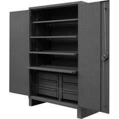 Durham - 4 Shelf Pegboard Storage Cabinet - Apex Tool & Supply