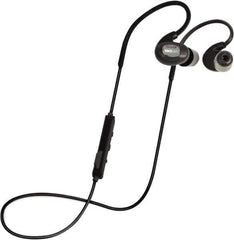ISOtunes - Reusable, 27 dB Behind Neck Noise Isolating Earbud - ANSI S3.19-1974 Specification, Black Cup, Black Plug - Apex Tool & Supply
