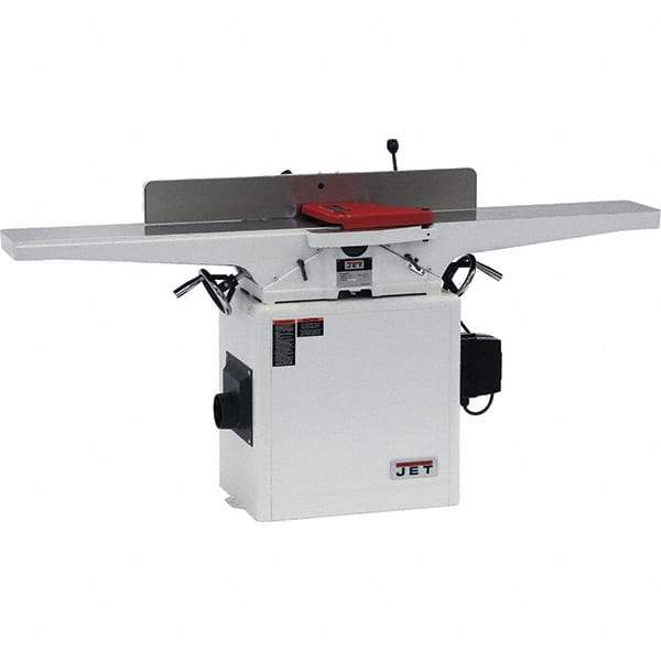 Jet - 5,500 RPM, 8" Cutting Width, 1/2" Cutting Depth, Jointer - 4-3/4" Fence Height, 38-1/2" Fence Length, 2 hp - Apex Tool & Supply