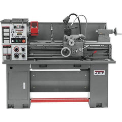 Jet - 12" Swing, 33" Between Centers, 230 Volt, Single Phase Bench Lathe - 5MT Taper, 2 hp, 75 to 1,400 RPM, 1-9/16" Bore Diam, 30" Deep x 58" High x 66" Long - Apex Tool & Supply