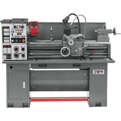 Jet - 12" Swing, 33" Between Centers, 230 Volt, Single Phase Bench Lathe - 5MT Taper, 2 hp, 75 to 1,400 RPM, 1-9/16" Bore Diam, 30" Deep x 58" High x 66" Long - Apex Tool & Supply