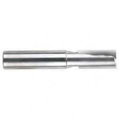 1/4" Dia. - 2-1/2" OAL - 2 FL Straight FL Bright Carbide End Mill - Apex Tool & Supply