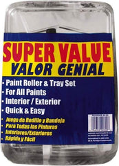 Premier Paint Roller - 3/8" Nap, Wall Paint Roller Set - 10" Wide, Steel Frame, Includes Paint Tray, Roller Cover & Frame - Apex Tool & Supply