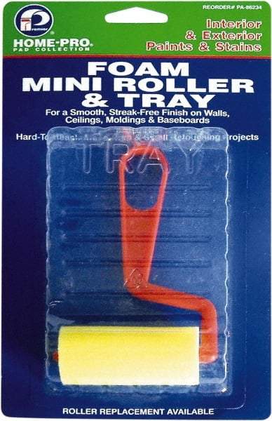 Premier Paint Roller - Mini Paint Roller Set - 5" Wide, Plastic Frame, Includes Paint Tray, Roller Cover & Frame - Apex Tool & Supply