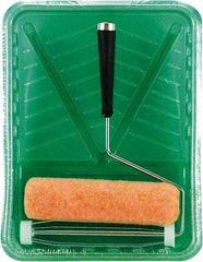 Premier Paint Roller - 3/8" Nap, Wall Paint Roller Set - 10" Wide, Steel Frame, Includes Paint Tray, Roller Cover & Frame - Apex Tool & Supply