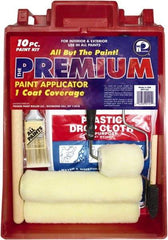 Premier Paint Roller - 1/2" Nap, Wall Paint Roller Set - 10" Wide, Steel Frame, Includes Paint Tray, Roller Cover & Frame - Apex Tool & Supply