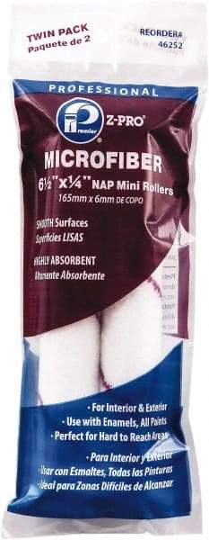 Premier Paint Roller - 1/4" Nap, 6" Wide Paint Mini Roller Covers - Smooth Texture, Microfiber - Apex Tool & Supply
