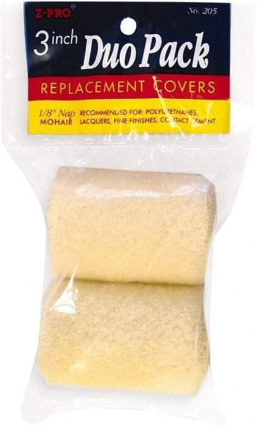 Premier Paint Roller - 1/4" Nap, 3" Wide Paint Roller Cover - Smooth Texture, Mohair - Apex Tool & Supply