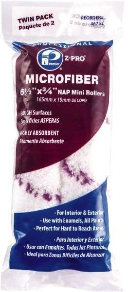 Premier Paint Roller - 3/4" Nap, 6" Wide Paint Mini Roller Covers - Rough Texture, Microfiber - Apex Tool & Supply