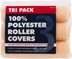 Premier Paint Roller - 3/8" Nap, 9" Wide Paint Roller Cover - Smooth Texture, Polyester - Apex Tool & Supply