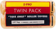 Premier Paint Roller - 3/8" Nap, 9" Wide Paint Roller Cover - Semi-Smooth Texture, Polyester - Apex Tool & Supply